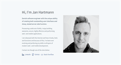 Desktop Screenshot of janhartmann.dk