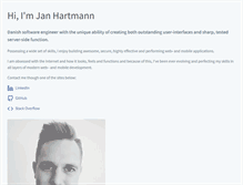 Tablet Screenshot of janhartmann.dk
